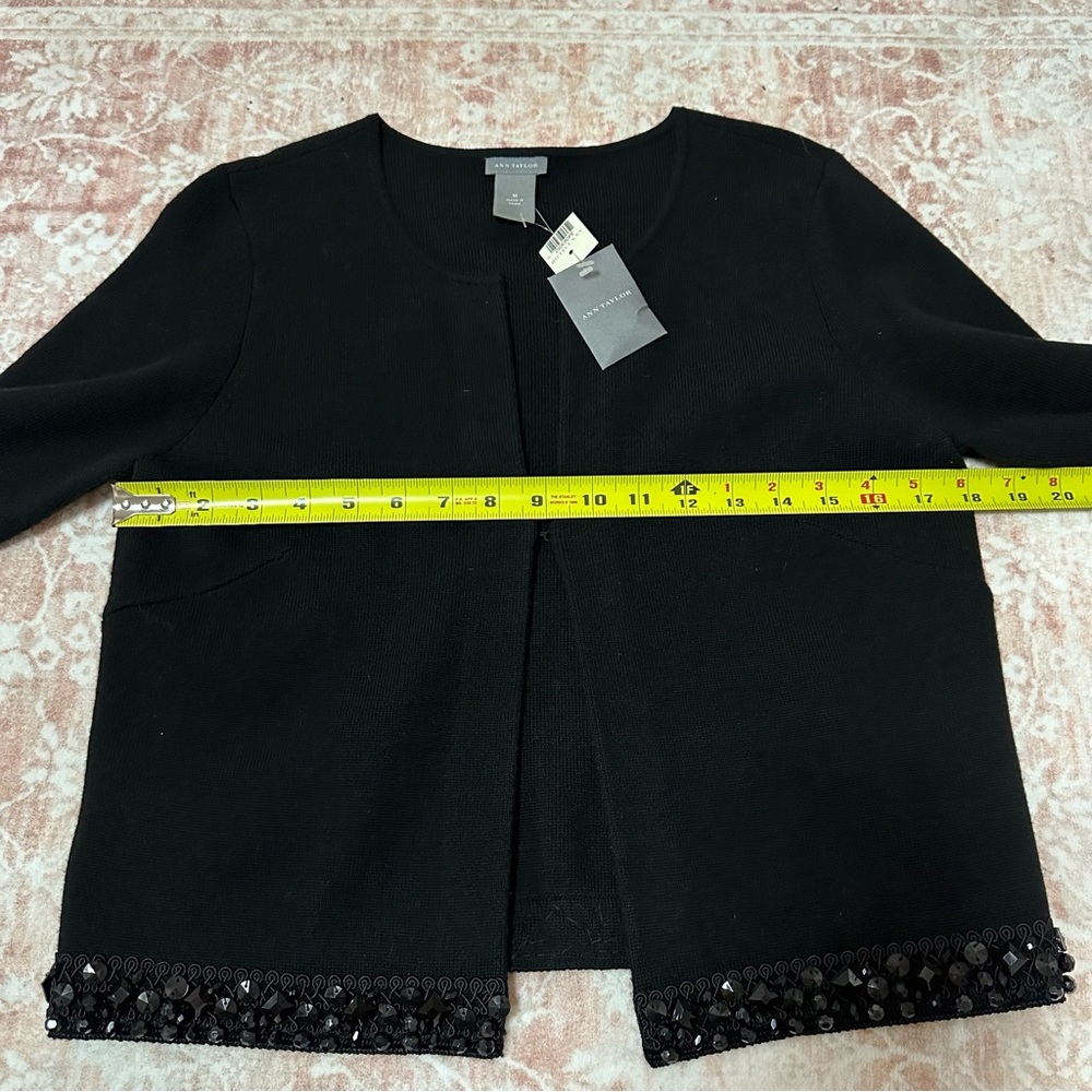 NWT Ann Taylor Merino Wool Crystal Cardigan - Picture 10 of 14